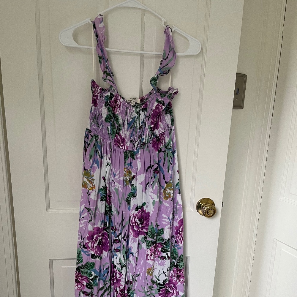 Purple maternity dress